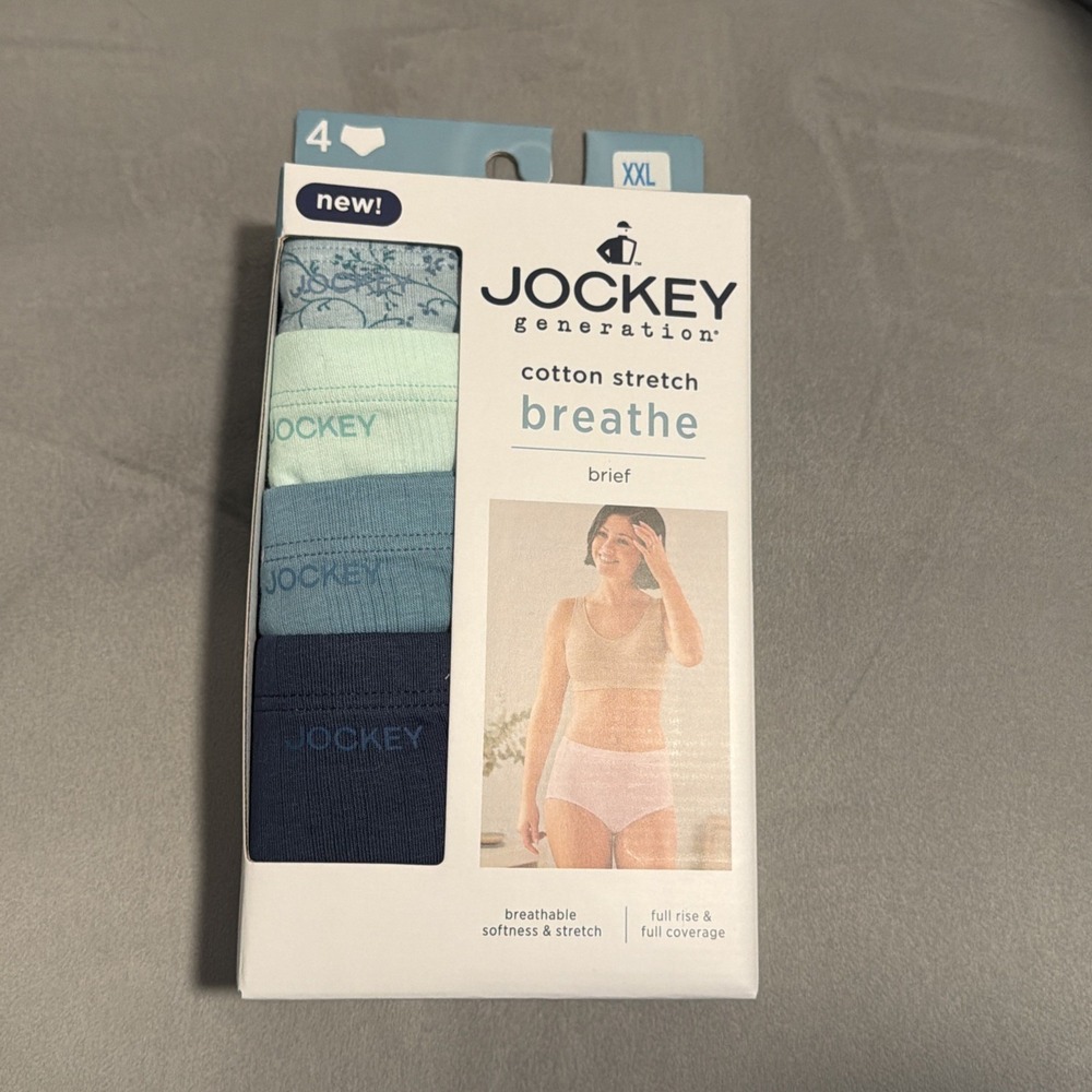 Jockey Generation Women's 4pk Cotton Stretch Briefs - Blue XXL *SEE DEAL!!!*